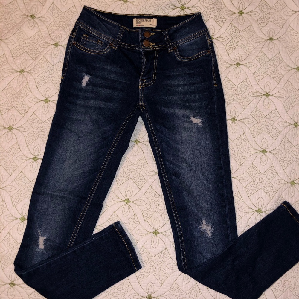 🔆2/$8 ENCORE SIZE 0 SKINNY JEANS